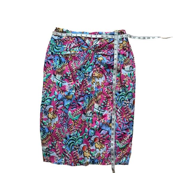 J. Mclaughlin Blakely Tropical Floral Pencil Skirt Size 6 - Picture 5 of 12